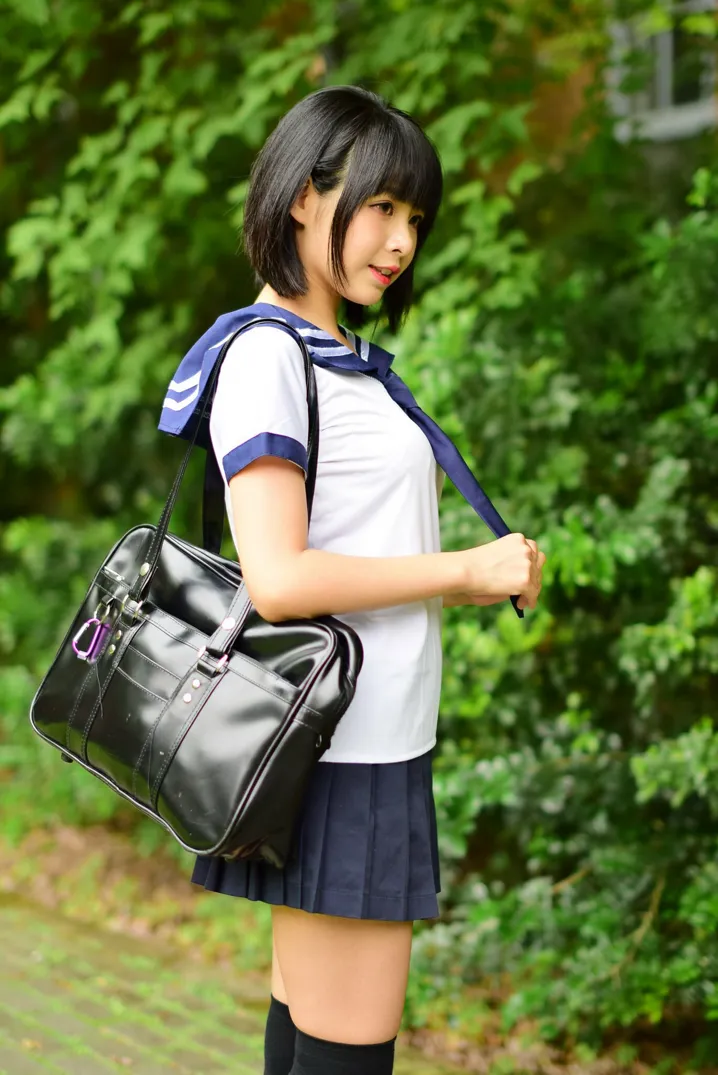 [Mzsock] NO.171 Hailin student uniform street photography#[73P]-12