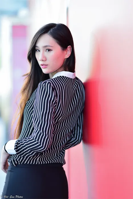 [Mzsock] NO.026 Beautiful model Xiaomi’s new secretary black silk professional attire street photography#[50P]-18